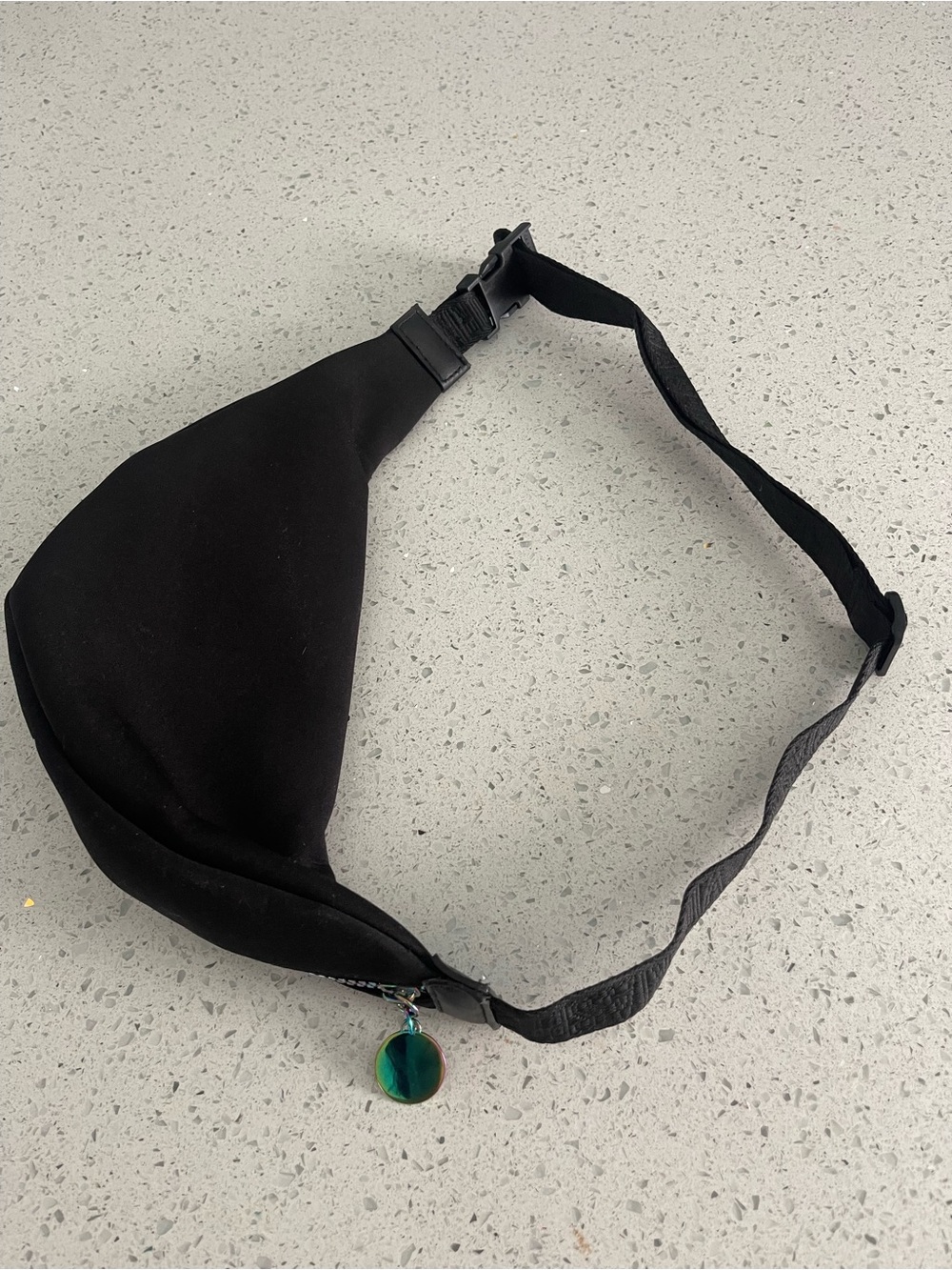 Victoria's Secret Sport Black Holographic Logo Waist Bag - Picture 3 of 4